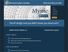 Tablet Screenshot of microwave-system-calculator.com